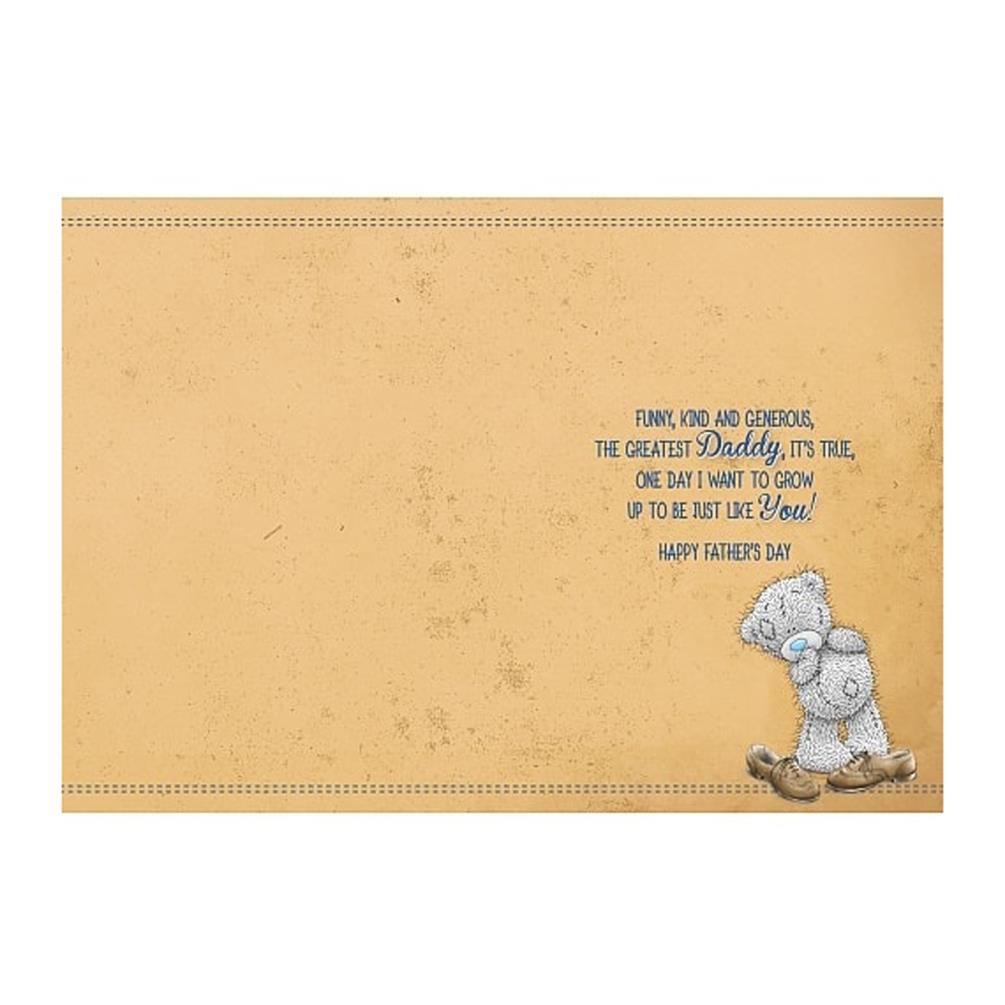 Daddy From Daughter Me to You Bear Fathers Day Card Extra Image 1